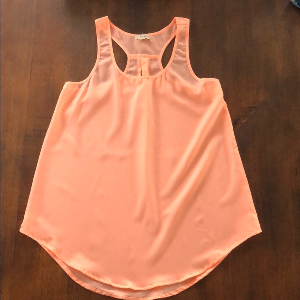 NWOT E hanger M Chiffon Racer Back Tank Top